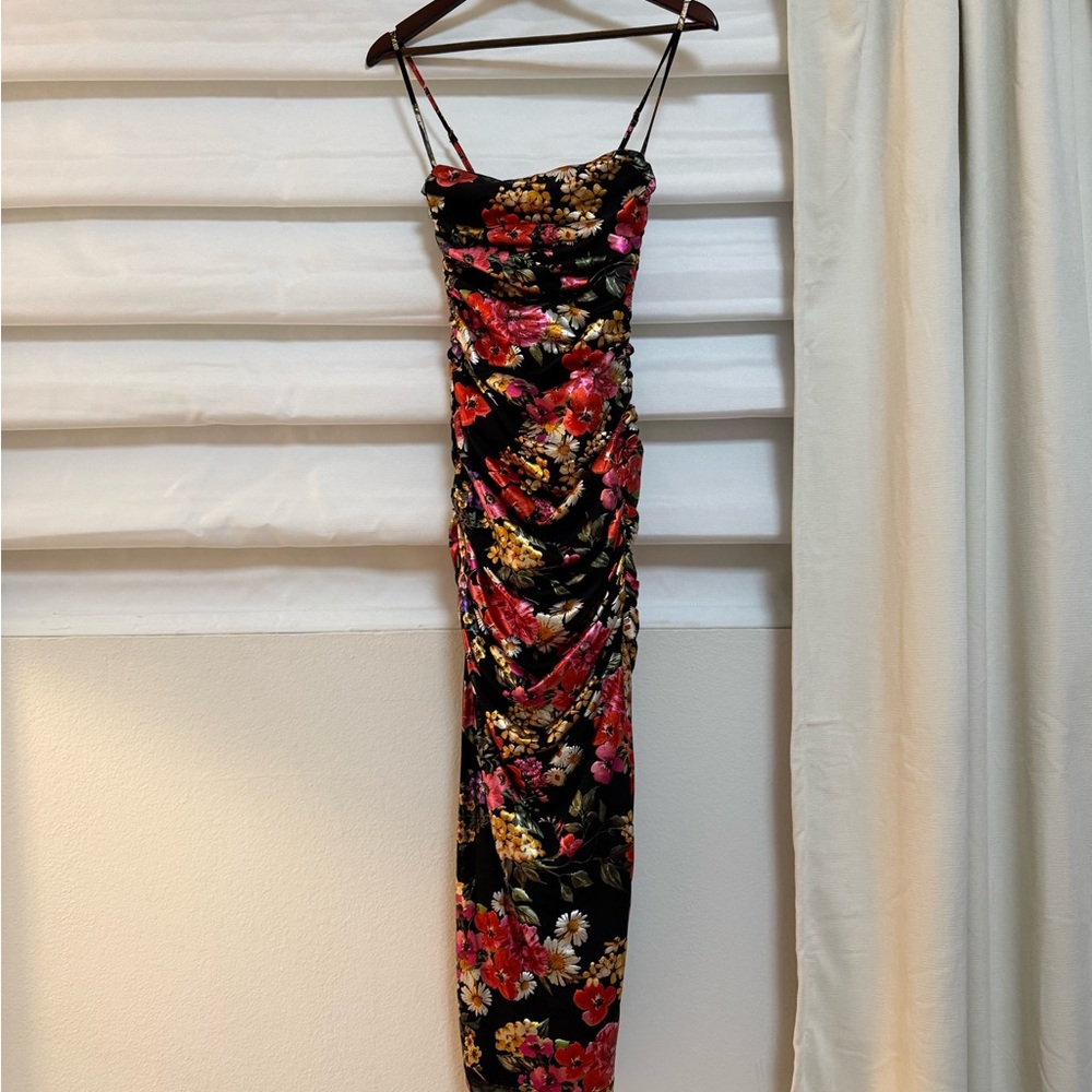 Nookie Black Floral Maxi Dress